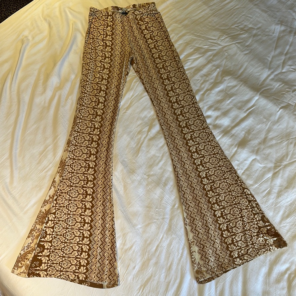 Bohemian Patterned Flare Pants